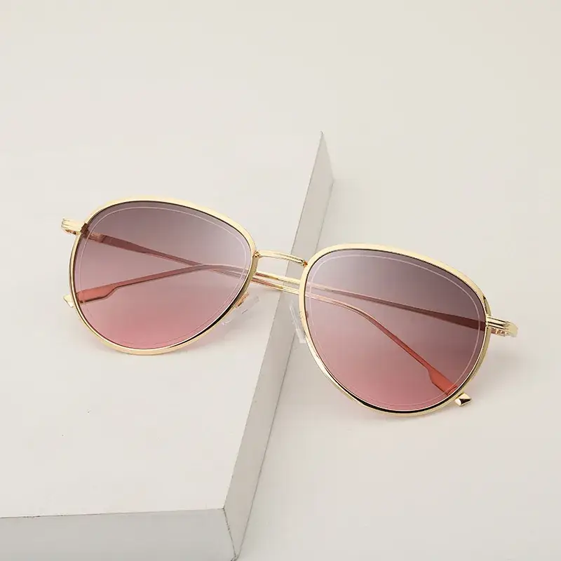 2019 New Metal Goggles Marine Lenses Women Sunglasses - Image 2