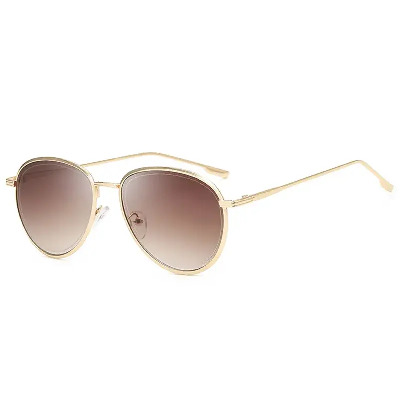 2019 New Metal Goggles Marine Lenses Women Sunglasses - Image 3