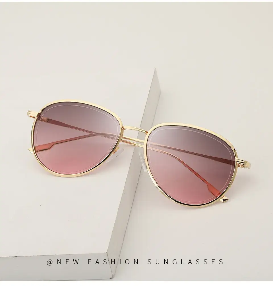 2019 New Metal Goggles Marine Lenses Women Sunglasses — feature 2