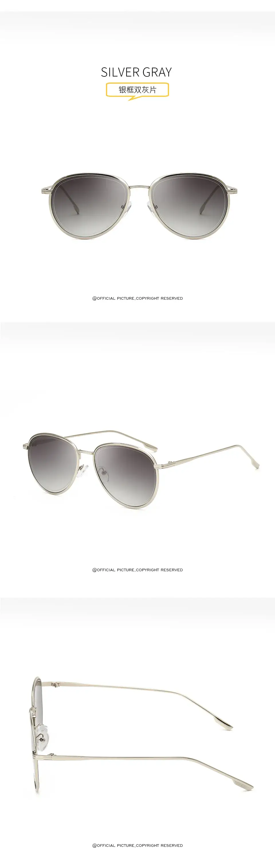2019 New Metal Goggles Marine Lenses Women Sunglasses — feature 7