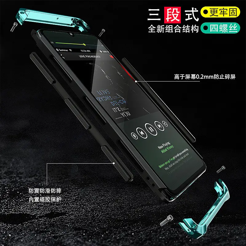 Huawei P30 Pro Metal Full Coverage Protective Case - Image 7
