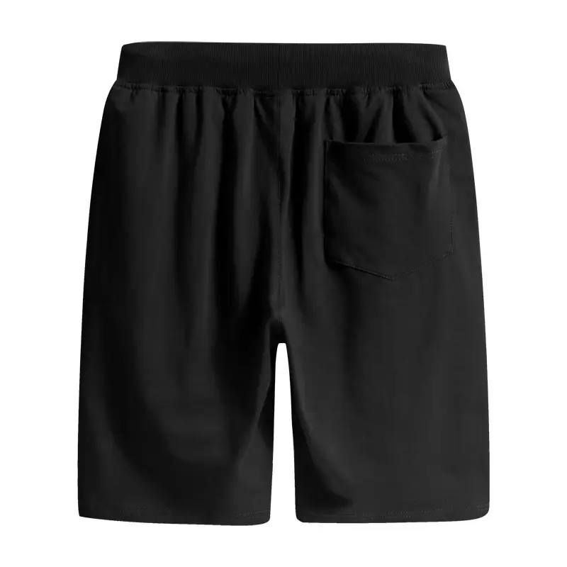 Men's Grey & Black Knitted Sports Shorts Large