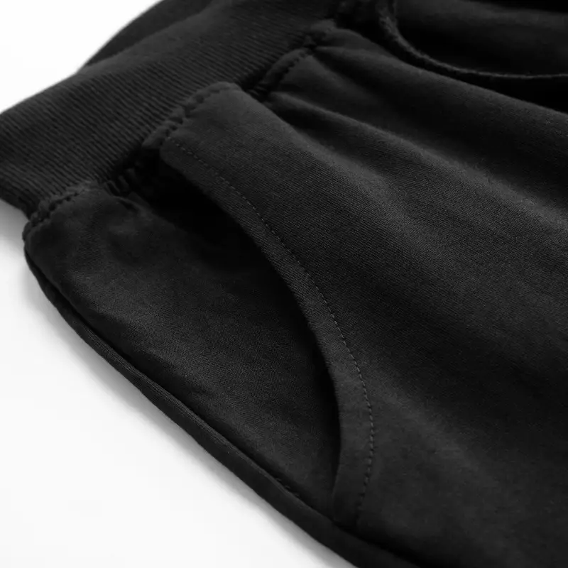 Men's Grey & Black Knitted Sports Shorts Large