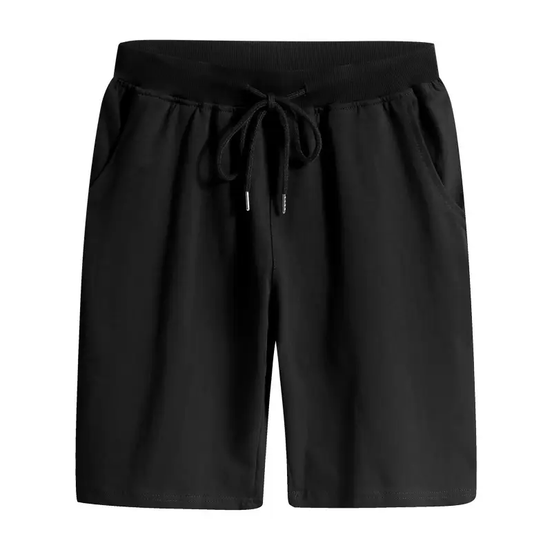Men's Grey & Black Knitted Sports Shorts Large