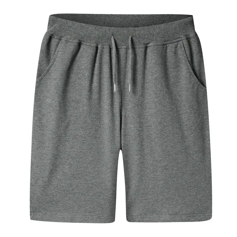 Men's Grey & Black Knitted Sports Shorts Large
