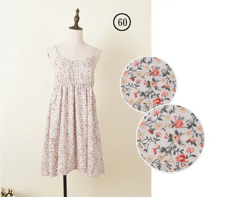 Japanese Single Mori Printed A-Line Dress Holiday Style Beach Skirt - Image 18