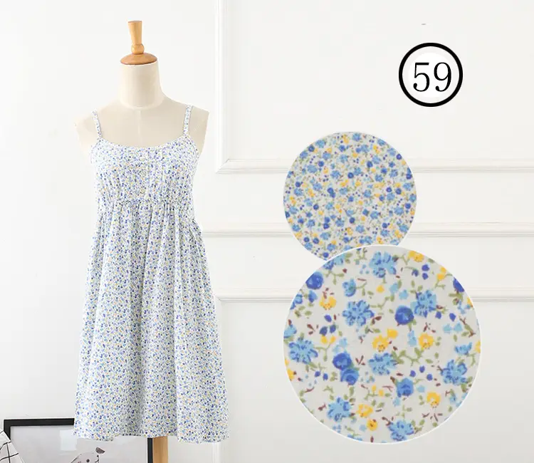 Japanese Single Mori Printed A-Line Dress Holiday Style Beach Skirt - Image 21