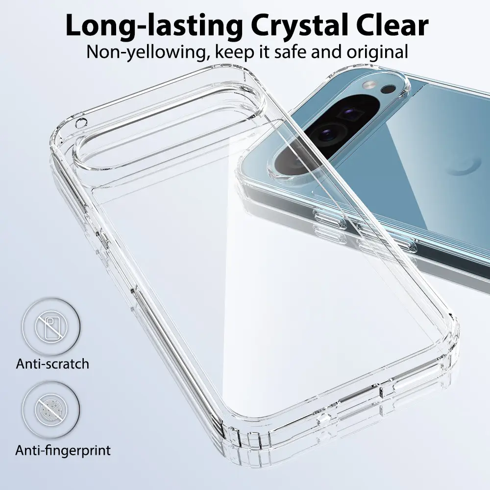 Google Pixel 9A 10 Pro XL 8A 6A 7A 9 Pro 5A Transparent Anti-Scratch Mobile Case