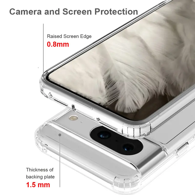 Google Pixel 9A 10 Pro XL 8A 6A 7A 9 Pro 5A Transparent Anti-Scratch Mobile Case — feature 8