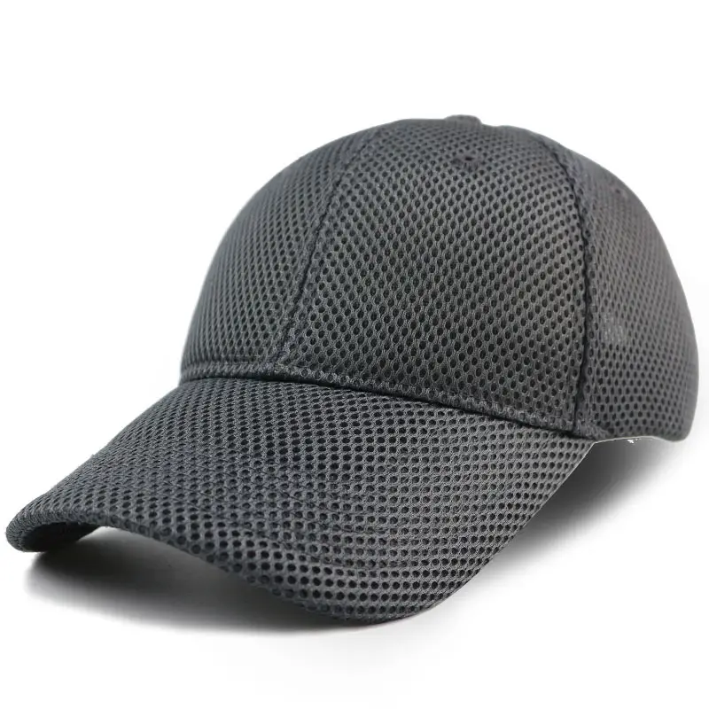 Men's Mesh Sun Hat Black Beige Adjustable - Image 3