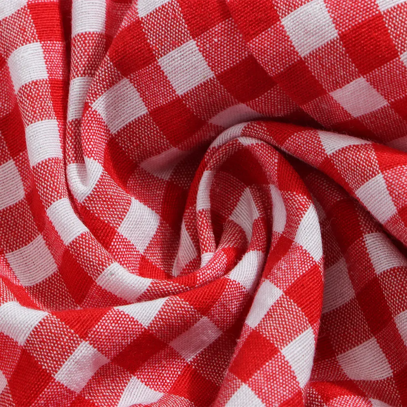 Red Checkered Vest Dress for Girls Spring Summer - Image 5