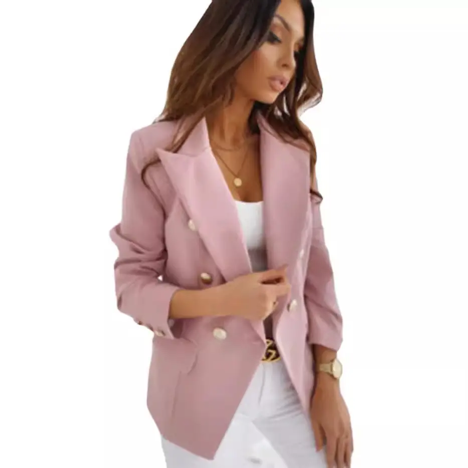 2025 Long Sleeve Double Breasted Suit for Women - Image 9