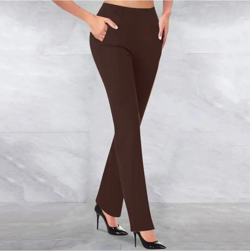 Women's Grey High Waist Yoga Pants Tummy Control — feature 20