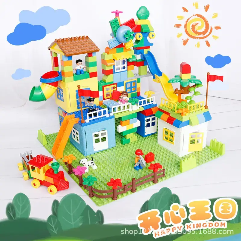 Large particles compatible with Lego castle 18003 assembled children's baby 3-6 years old a generation of hair toys - Image 2