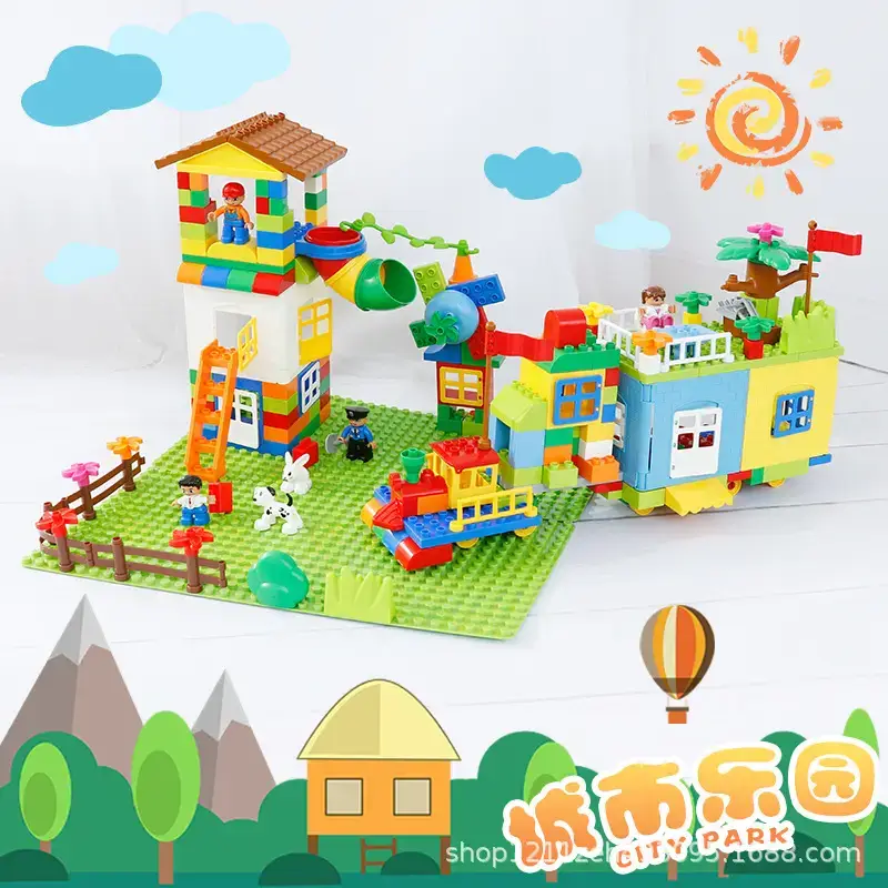 Large particles compatible with Lego castle 18003 assembled children's baby 3-6 years old a generation of hair toys - Image 3