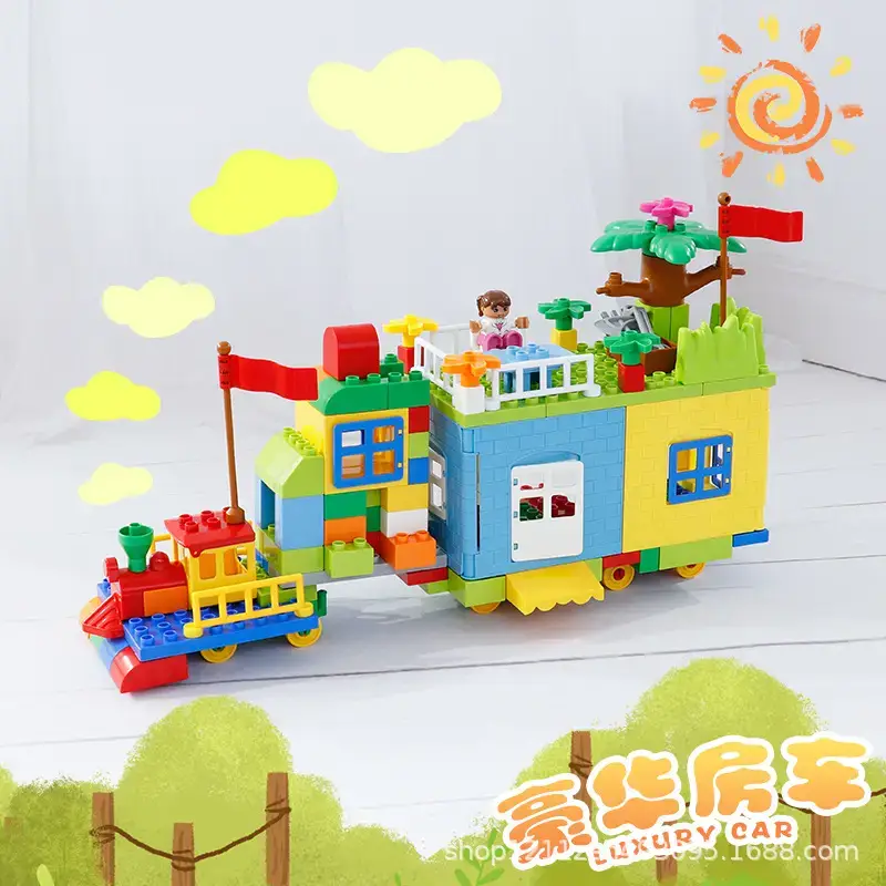 Large particles compatible with Lego castle 18003 assembled children's baby 3-6 years old a generation of hair toys - Image 4