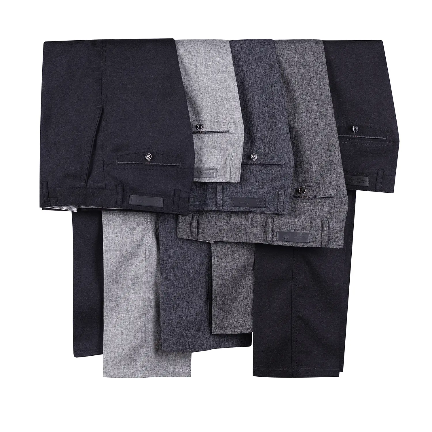 Men's Black Thin Summer Pants Middle-aged Loose Straight - Image 8