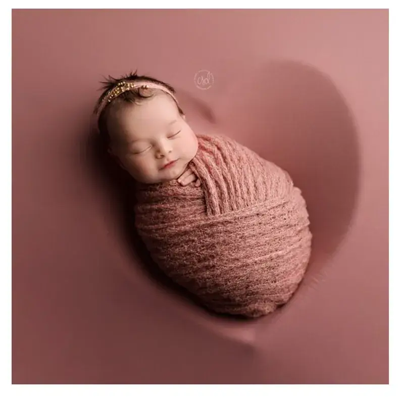 Newborn Wrapped Bath Mat Heart Shaped Baby Bath Set — feature 9
