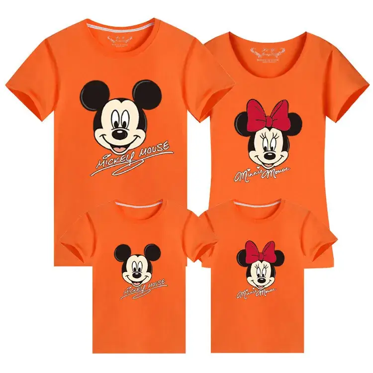 Minnie Mouse Cotton Couple T-Shirt Set Grey - Image 11