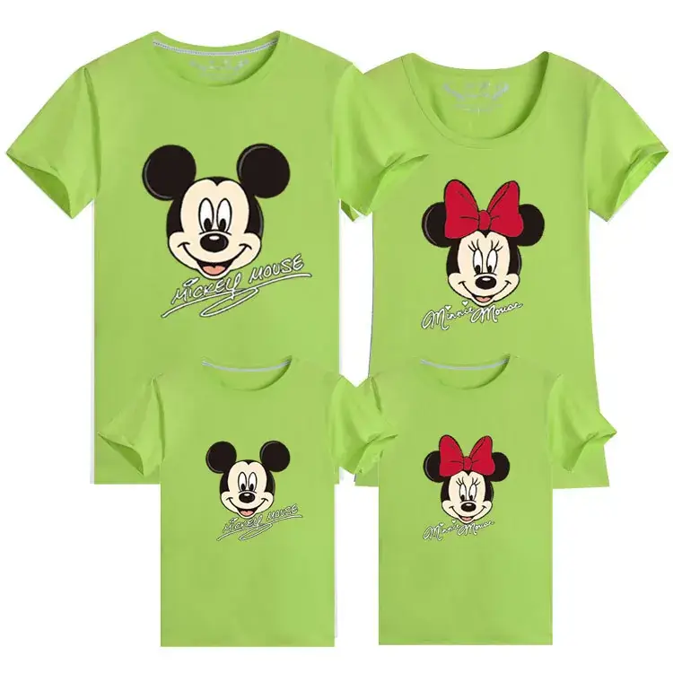 Minnie Mouse Cotton Couple T-Shirt Set Grey - Image 9