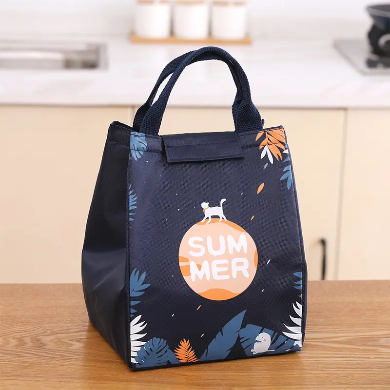 Pink Unicorn Lunch Bag New Nordic Style Student Office Portable - Image 2