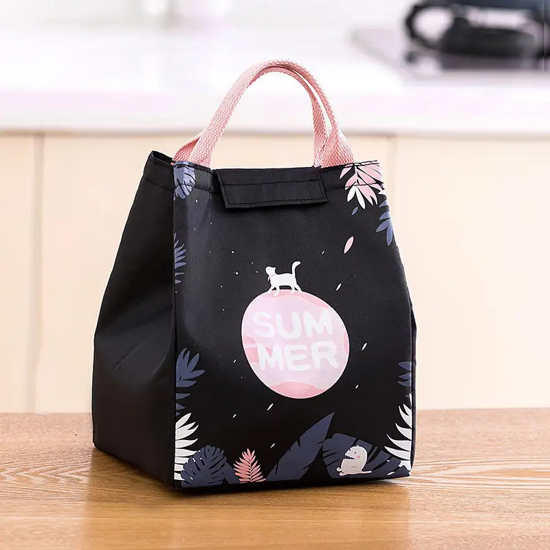Pink Unicorn Lunch Bag New Nordic Style Student Office Portable - Image 3
