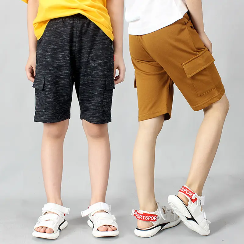 Children's Gray Cargo Shorts Large Summer Pants - Image 7