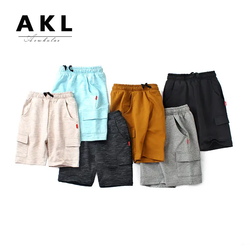Children's Gray Cargo Shorts Large Summer Pants - Image 8