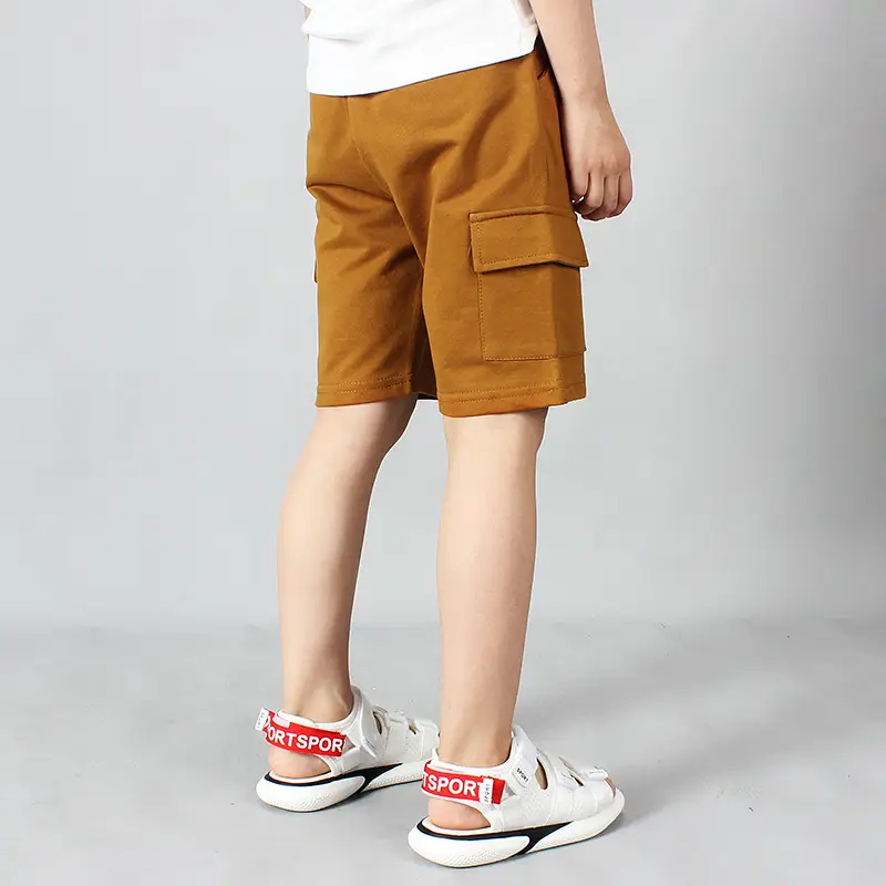 Children's Gray Cargo Shorts Large Summer Pants - Image 5