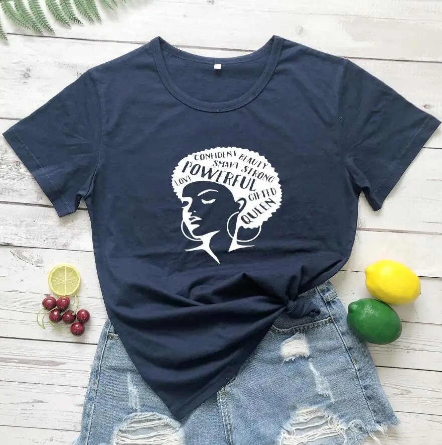 Confident Beauty T-Shirt with Smart Letter Design Grey - Image 10