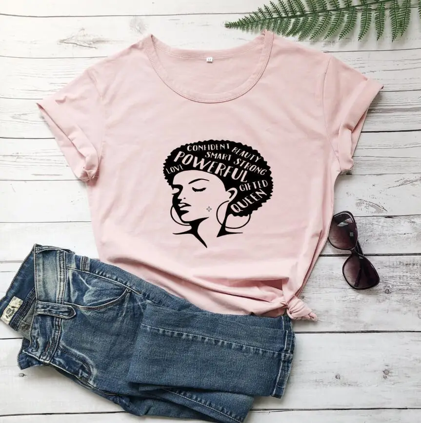 Confident Beauty T-Shirt with Smart Letter Design Grey - Image 6