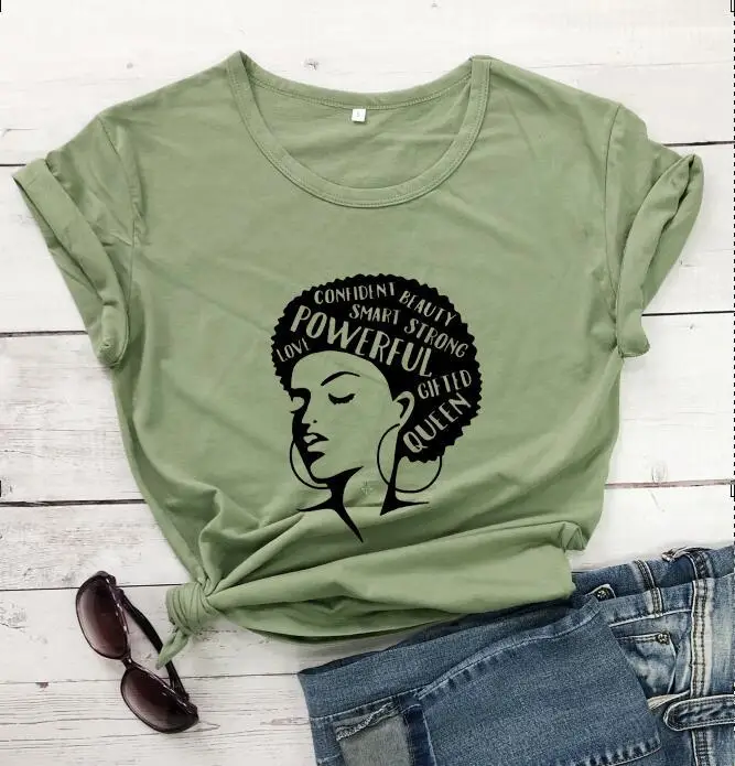Confident Beauty T-Shirt with Smart Letter Design Grey - Image 7