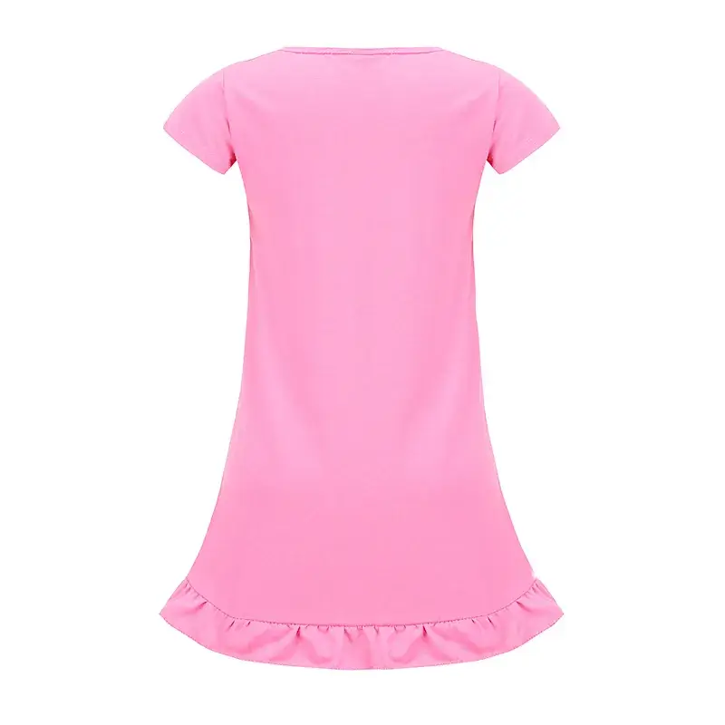 Children's Pink Ruffled Skirt T-Shirt OC1210 - Image 5