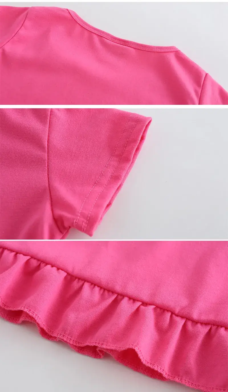 Children's Pink Ruffled Skirt T-Shirt OC1210 — feature 10