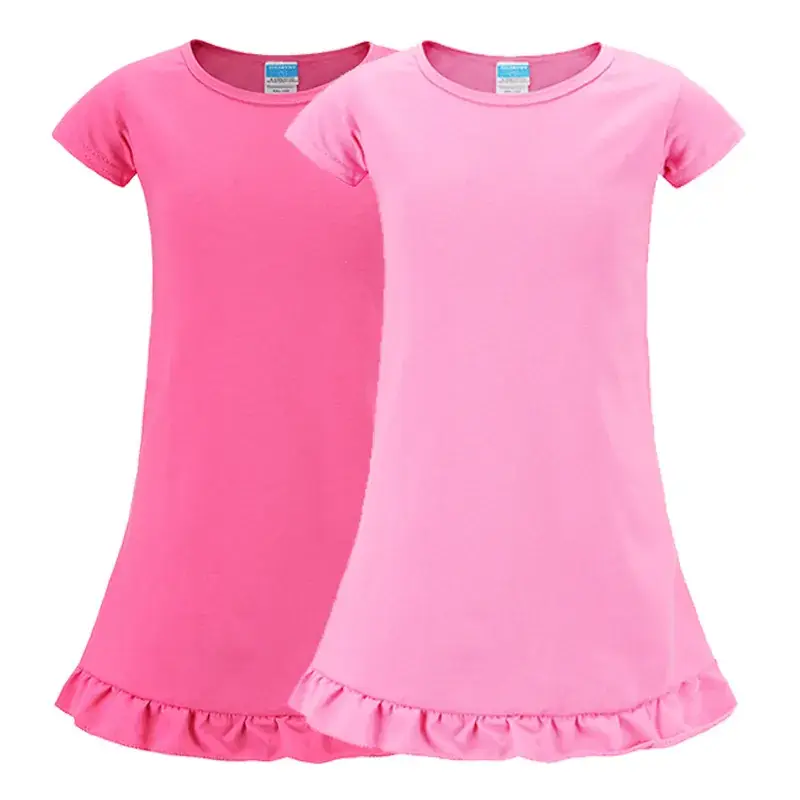 Children's Pink Ruffled Skirt T-Shirt OC1210 — feature 2