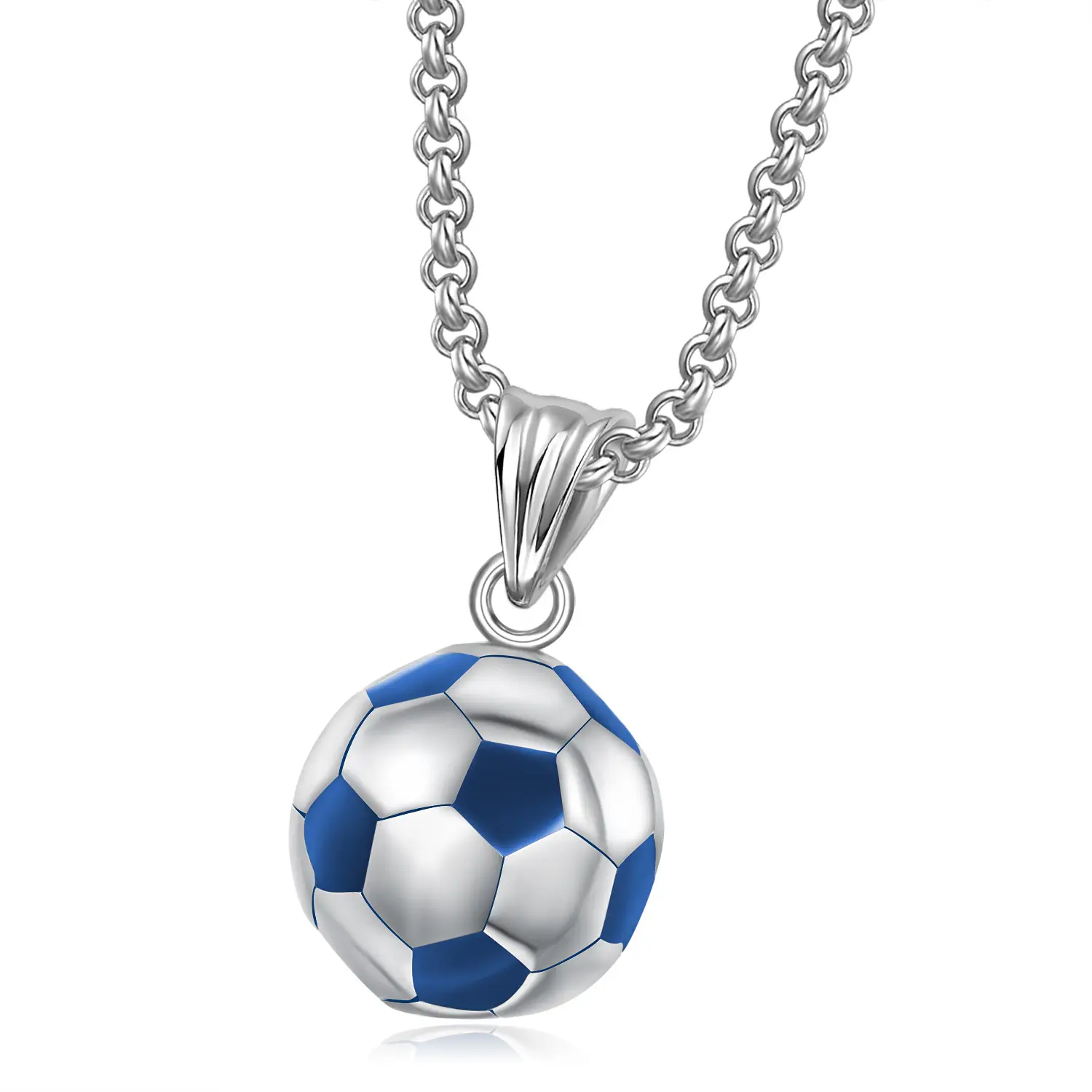 Golden Football Necklace for Men - Image 4