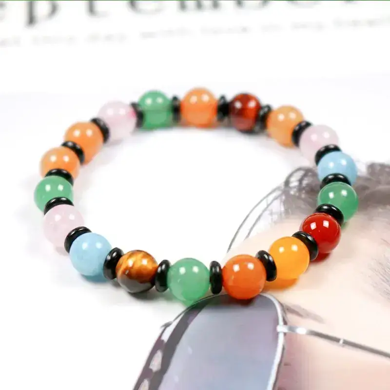 Natural Multi-Treasure Bracelet with Transfer Beads