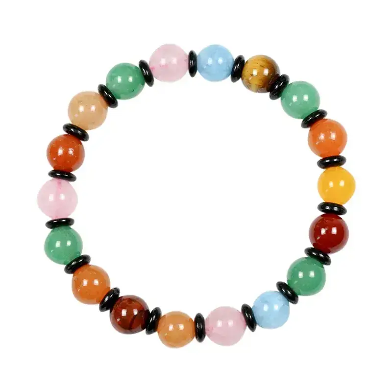 Natural Multi-Treasure Bracelet with Transfer Beads