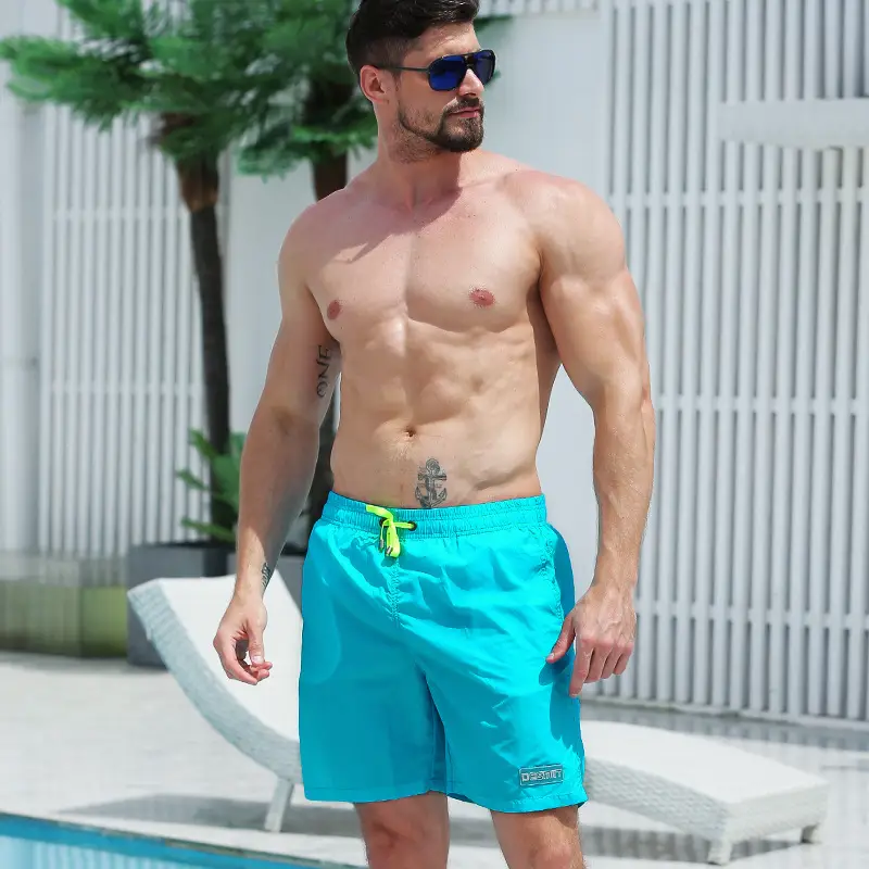 Men's Blue Four Point Beach Shorts S8910 - Image 3