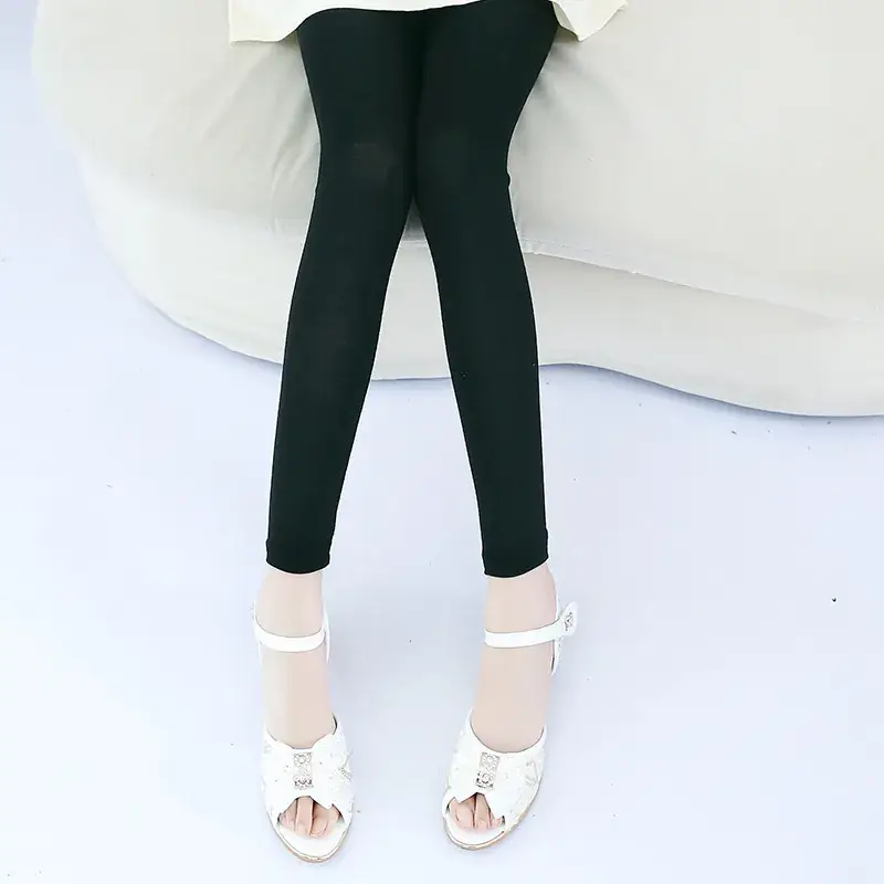 Children's Leggings Black Pink White Large - Image 4