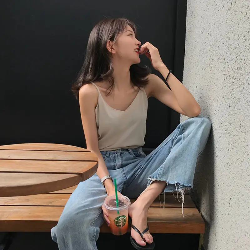 V-Neck Knitted Camisole Women Spring Summer 2025 - Image 6