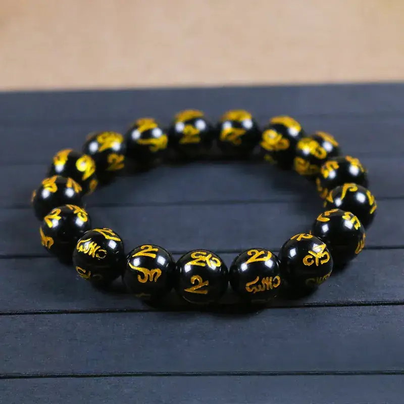 Mandarin Mandarin Obsidian Bracelet Black Gold - Image 5