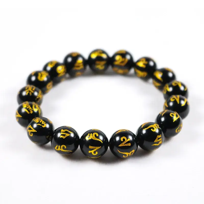 Mandarin Mandarin Obsidian Bracelet Black Gold - Image 6