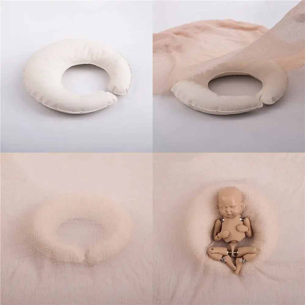 C-Shape Baby Photo Pillow 405 White - Image 6