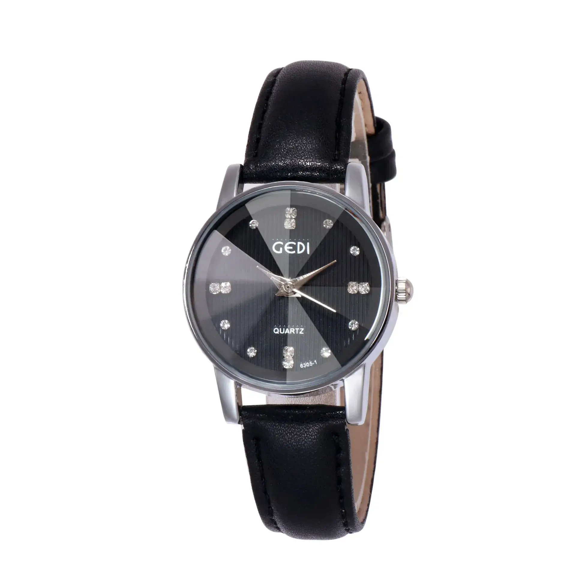 Couple's Elegant White Watch Set with Diamond Accents - Image 5