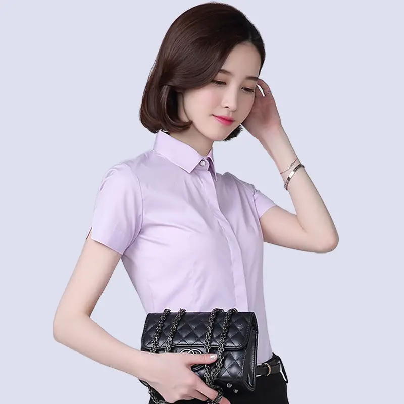 White Slim Fit Korean Style Shirt D2-706 - Image 2