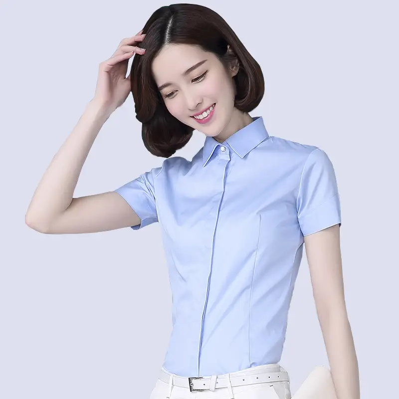 White Slim Fit Korean Style Shirt D2-706 - Image 3