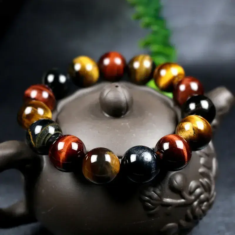 Natural Tiger Eye Bracelet for Men Women - Image 2