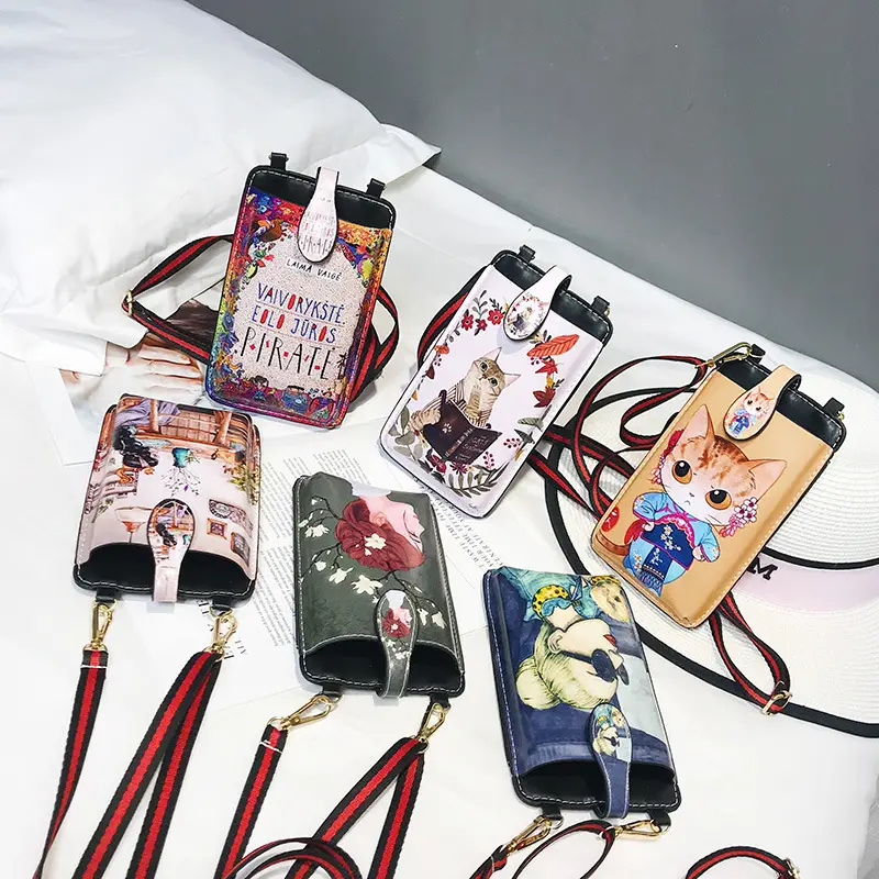 Retro Fox Print Crossbody Bag for Women - Image 7