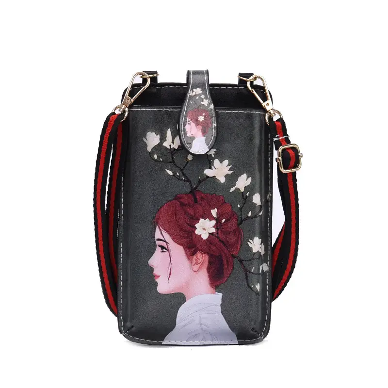 Retro Fox Print Crossbody Bag for Women - Image 8